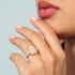 Emerald, Oversized & Oval Collection - Silicone Rings with Metal Frame - Set of 3
